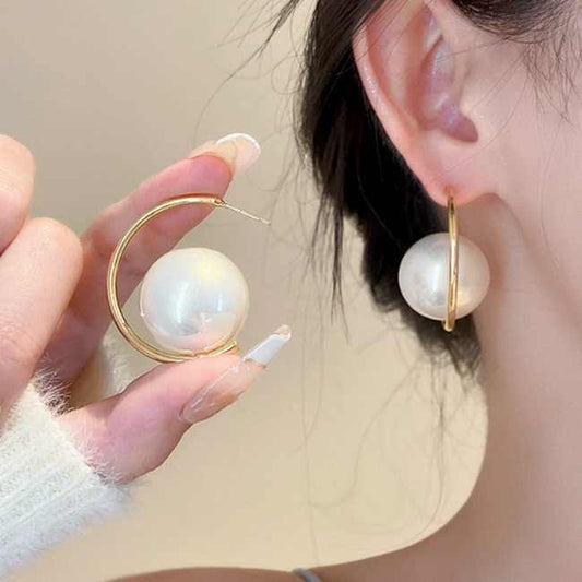 Big Pearl Earrings