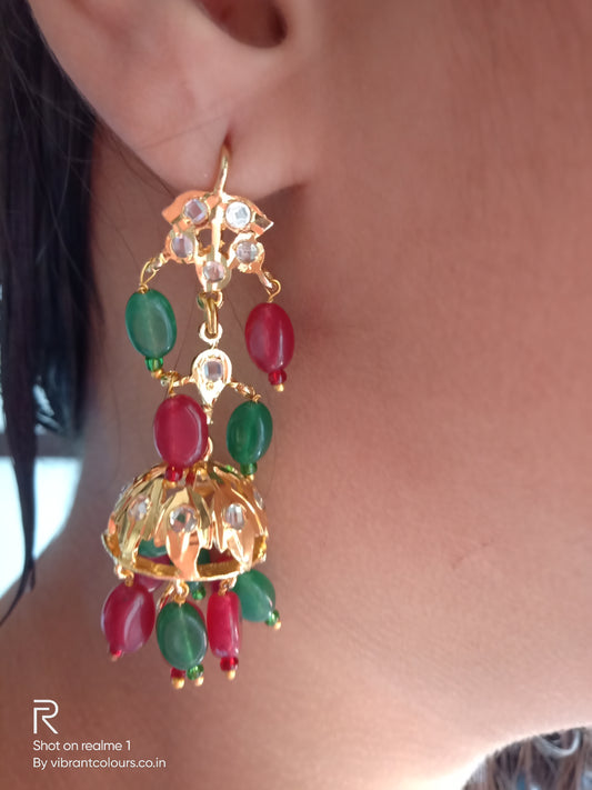 Red Green Falak Jhumkis