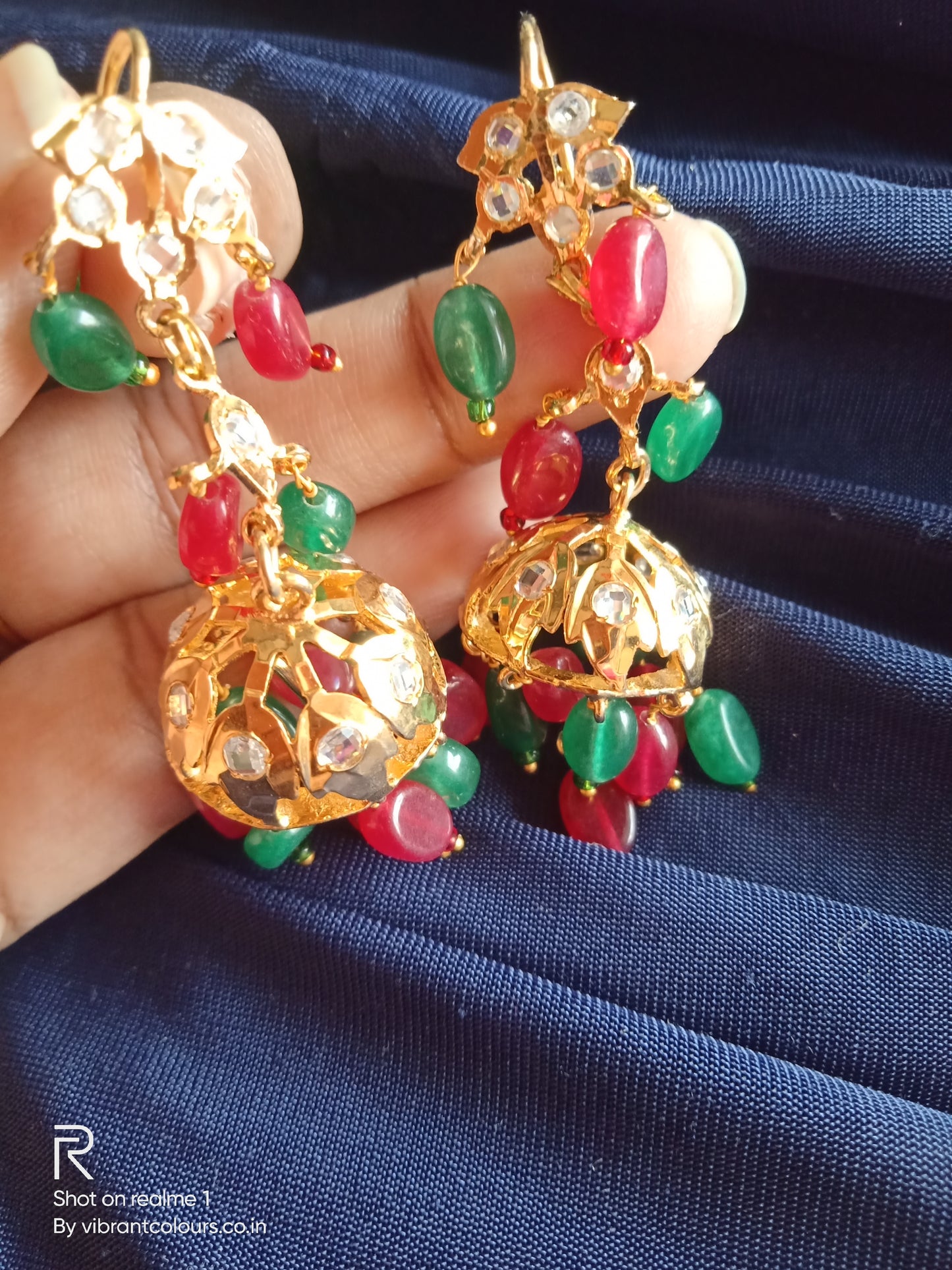 Red Green Falak Jhumkis