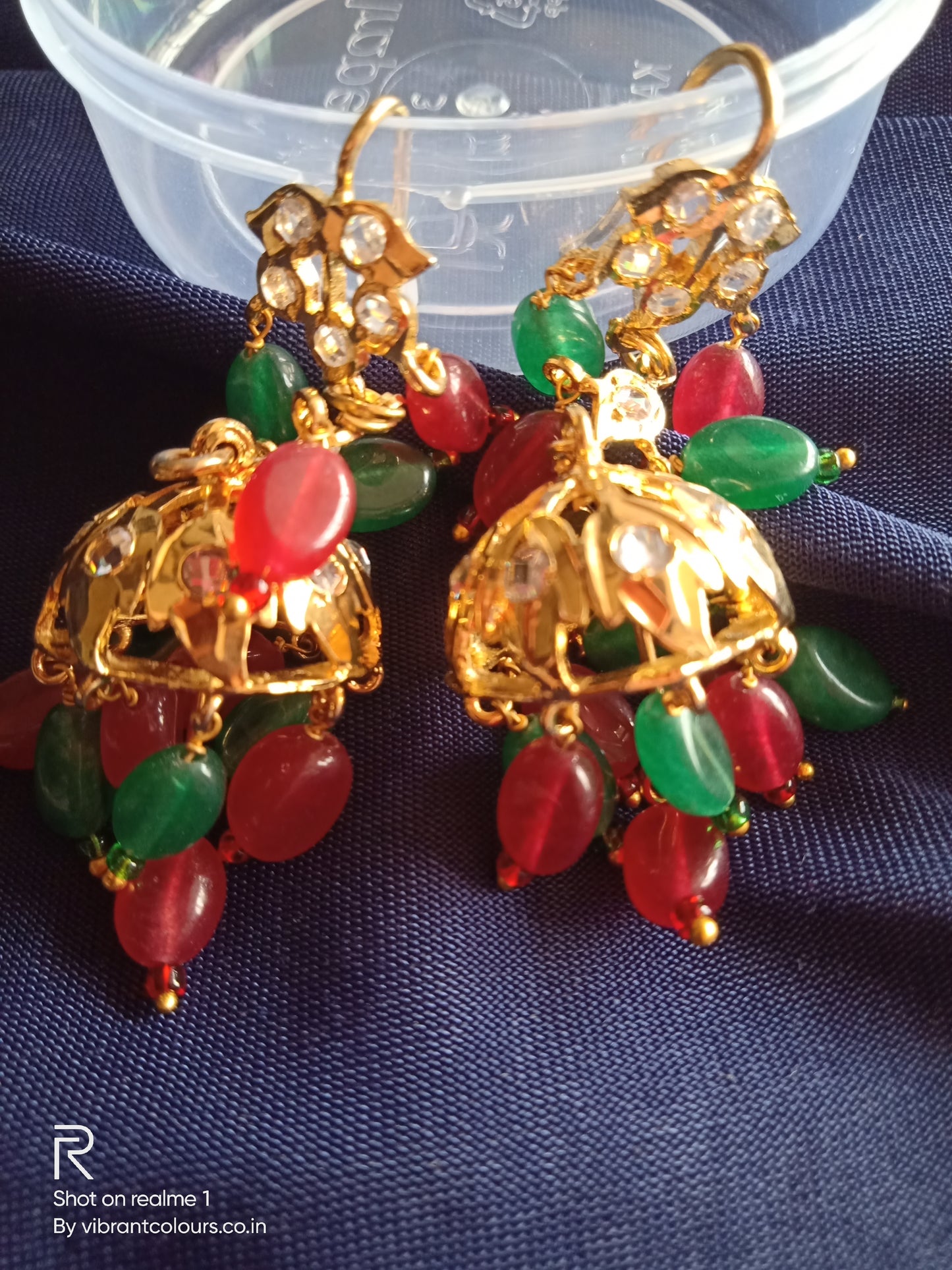 Red Green Falak Jhumkis