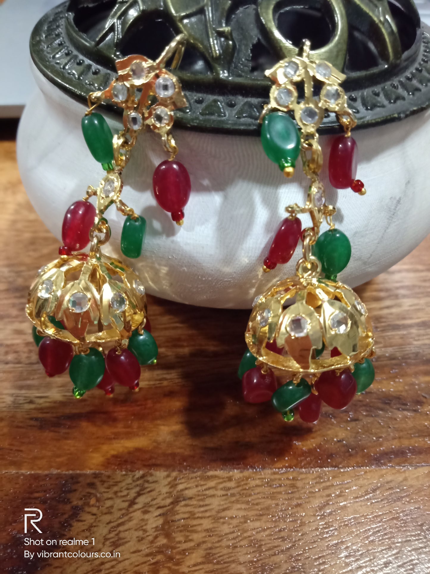 Red Green Falak Jhumkis