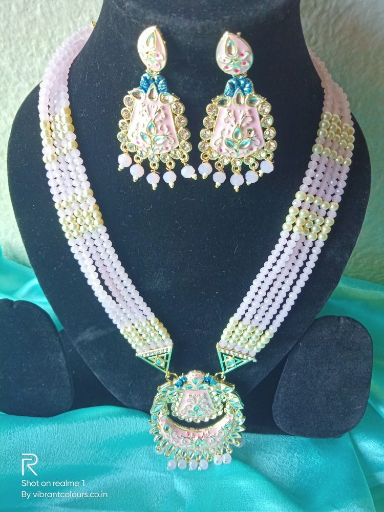 Pink Ira Necklace Set