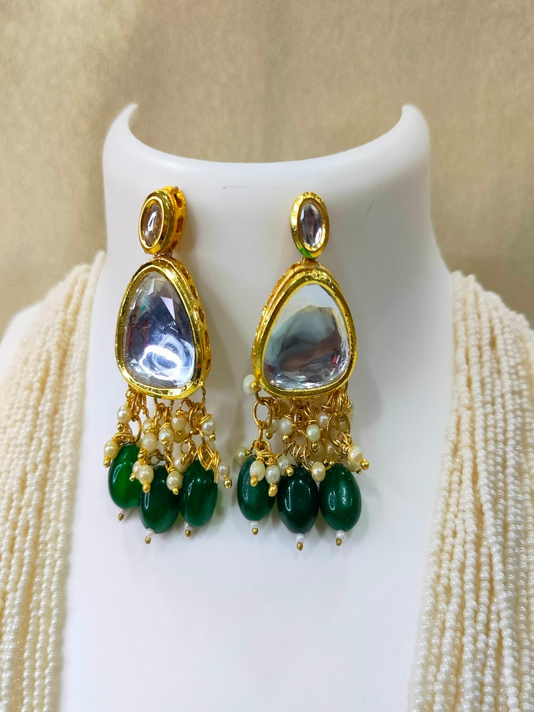 Emerald Mansi Necklace Set