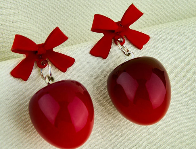 Tie A Cherry Earrings