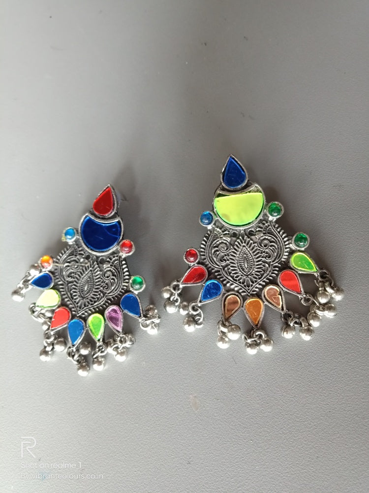 Madhu Afghani Danglers - Vibrant Colours