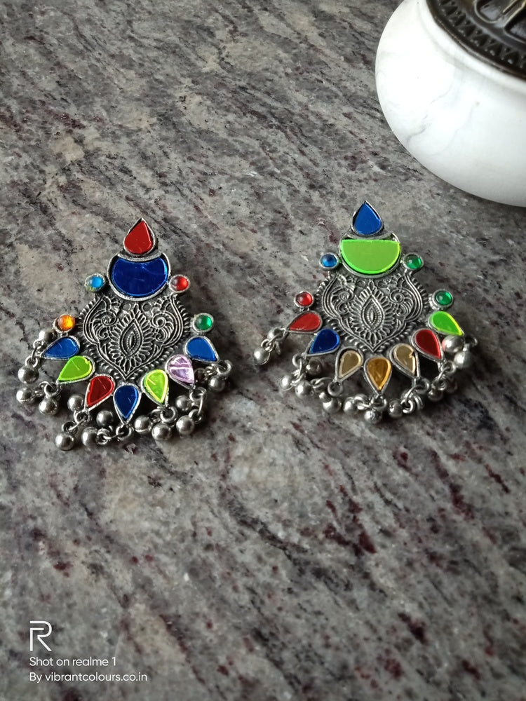 Madhu Afghani Danglers - Vibrant Colours