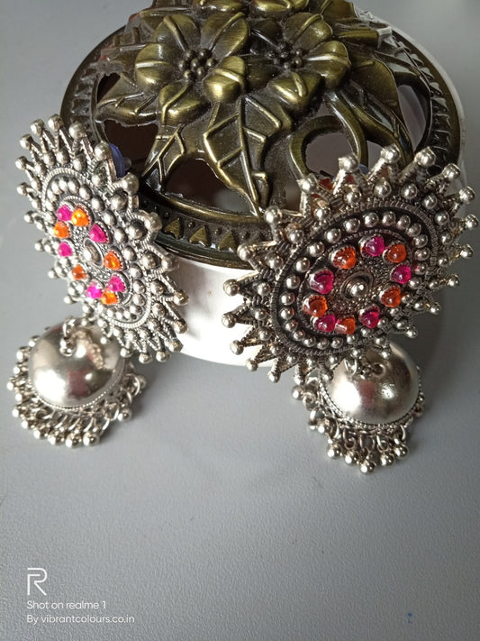 Pink Aida Jhumkis