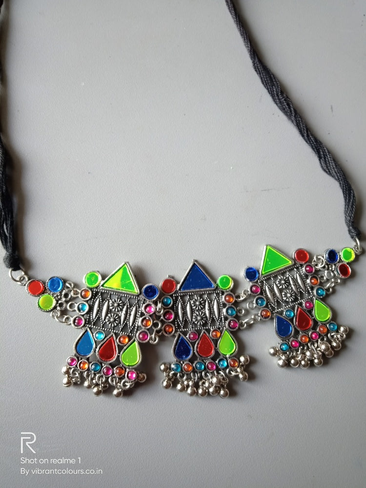 Adina Necklace Set - Vibrant Colours