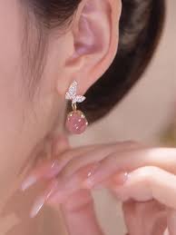 Diamond Butterfly Earrings