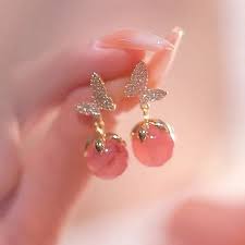 Diamond Butterfly Earrings