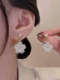 Flower Heart Earrings