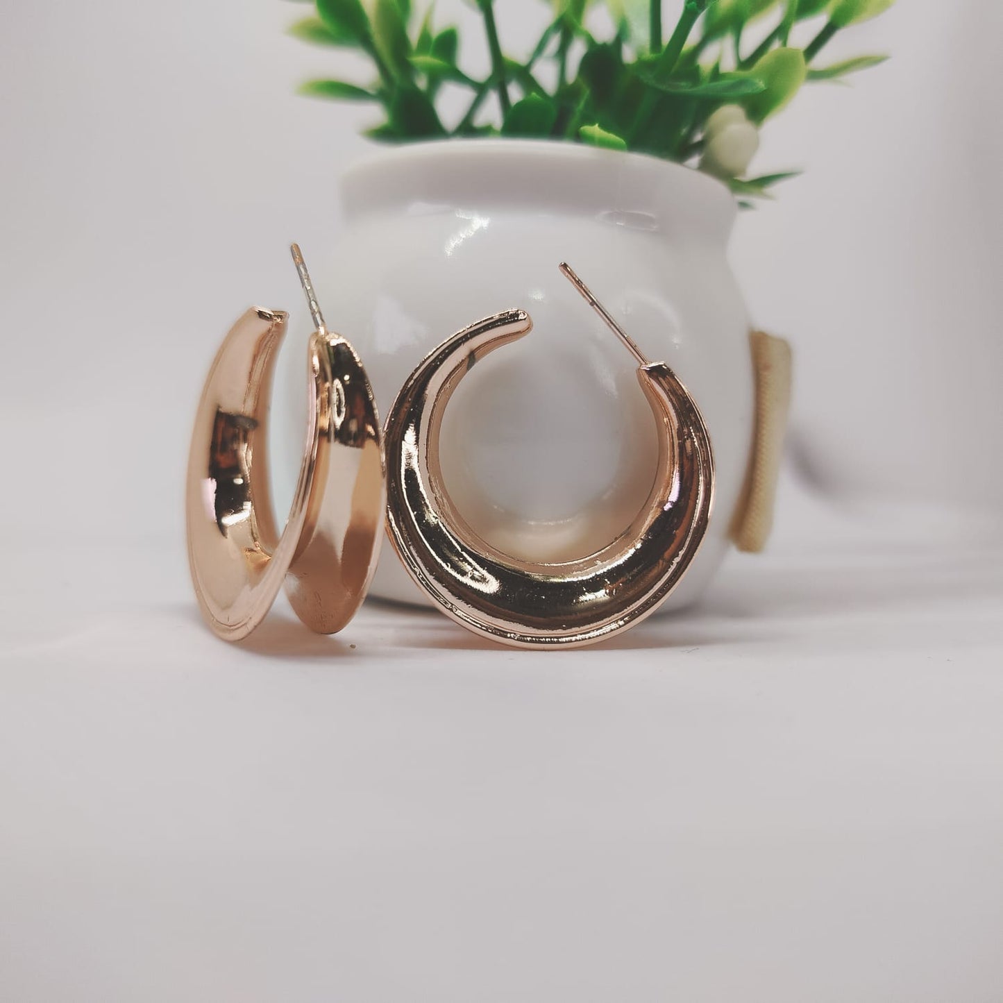 Golden Hoop Earrings