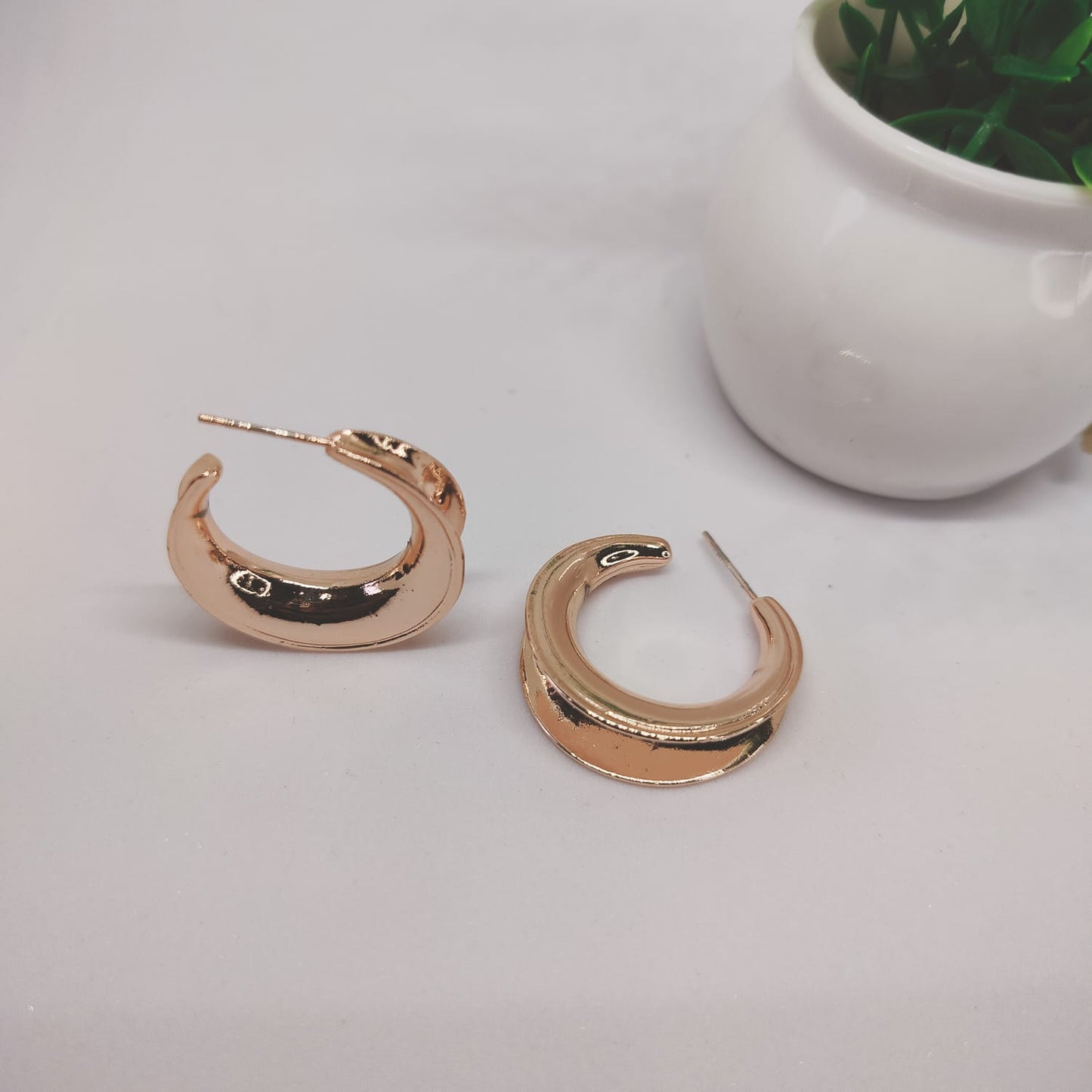 Golden Hoop Earrings