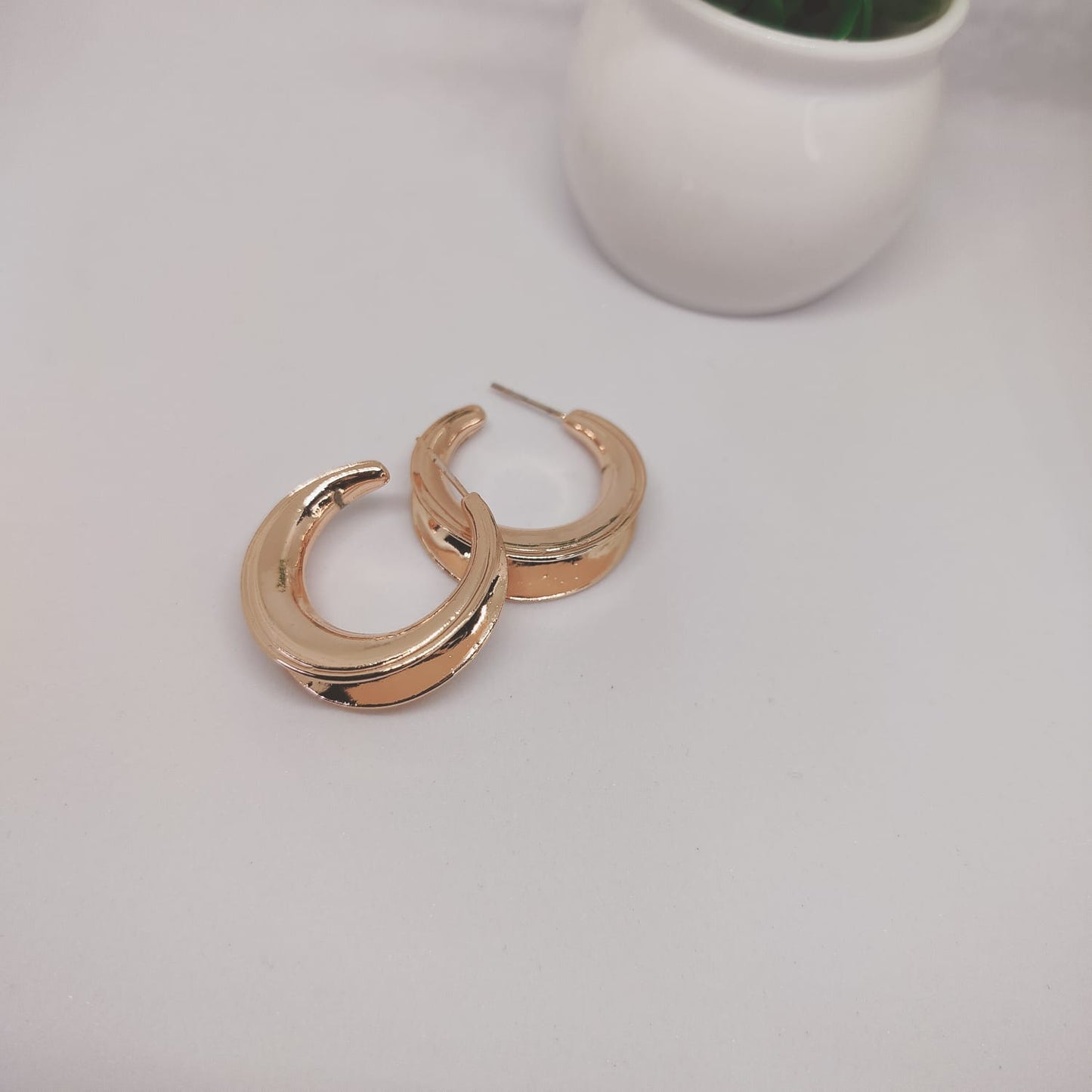 Golden Hoop Earrings