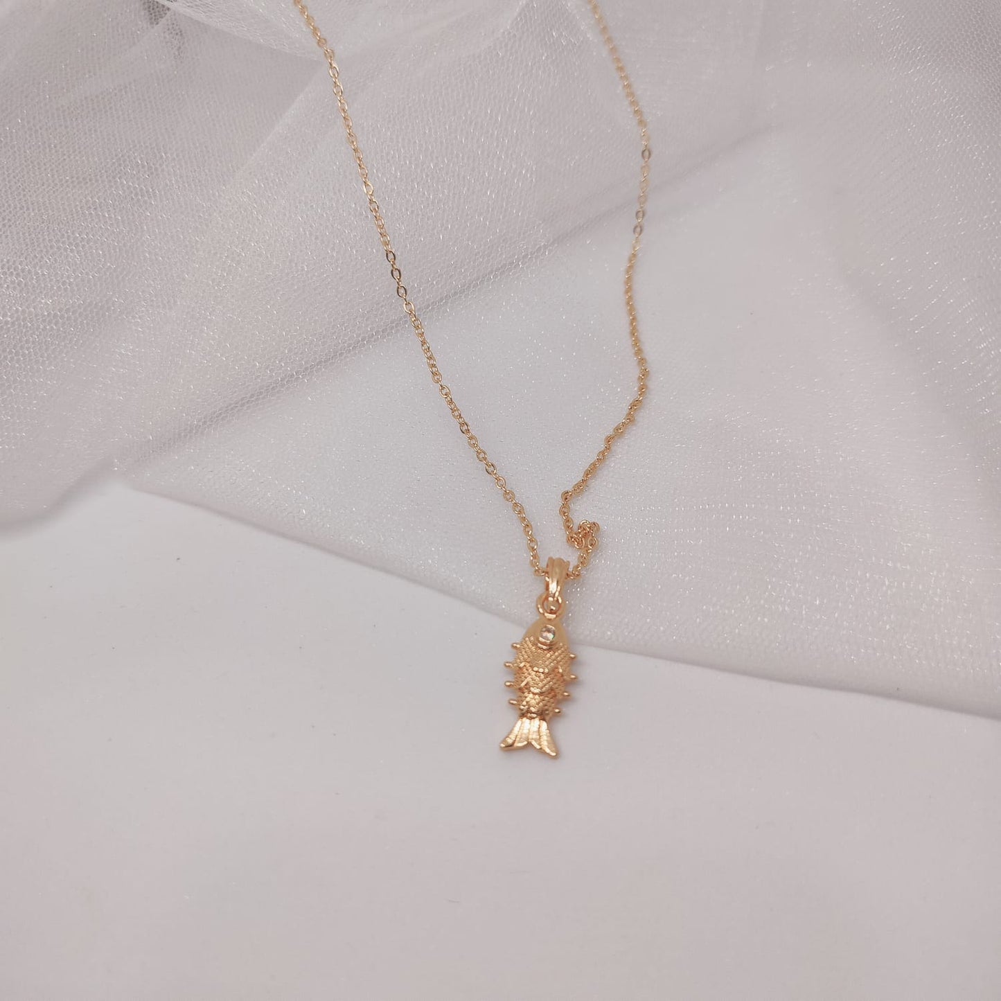 Gold Fish Necklace