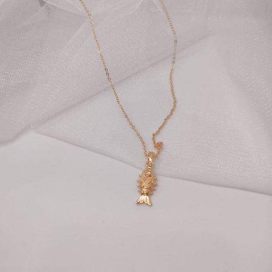 Gold Fish Necklace