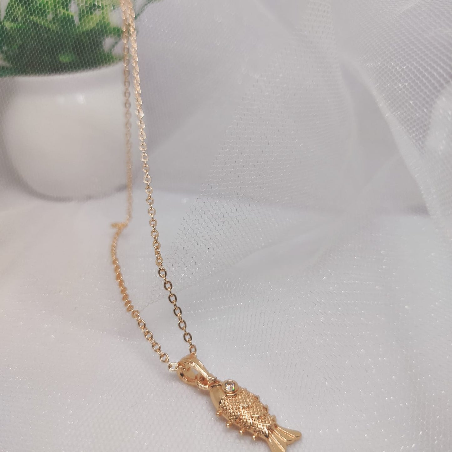 Gold Fish Necklace