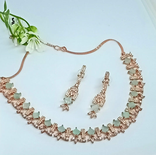 Mint Gemma Necklace Set - Vibrant Colours