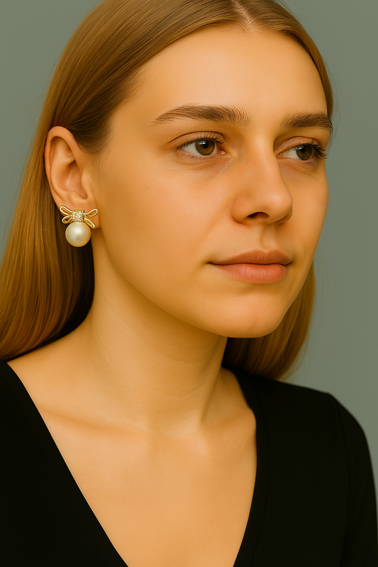 White Bow Charm