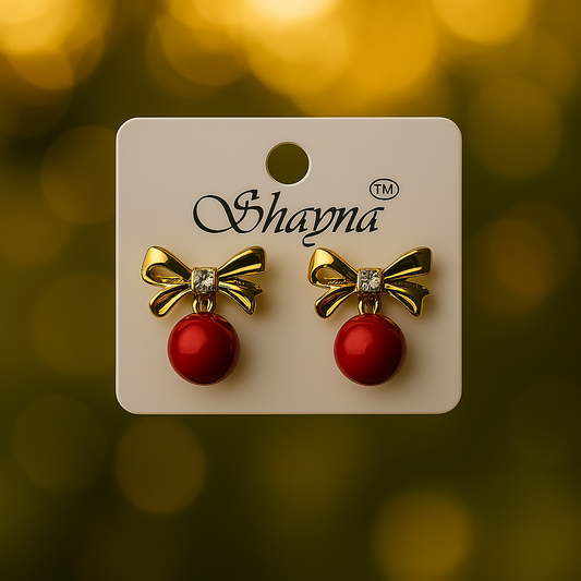 Red Bow Charm