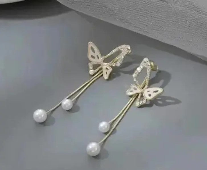 Butterfly Drop Earrings