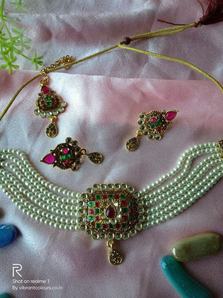 Ruby Khushi Choker Set