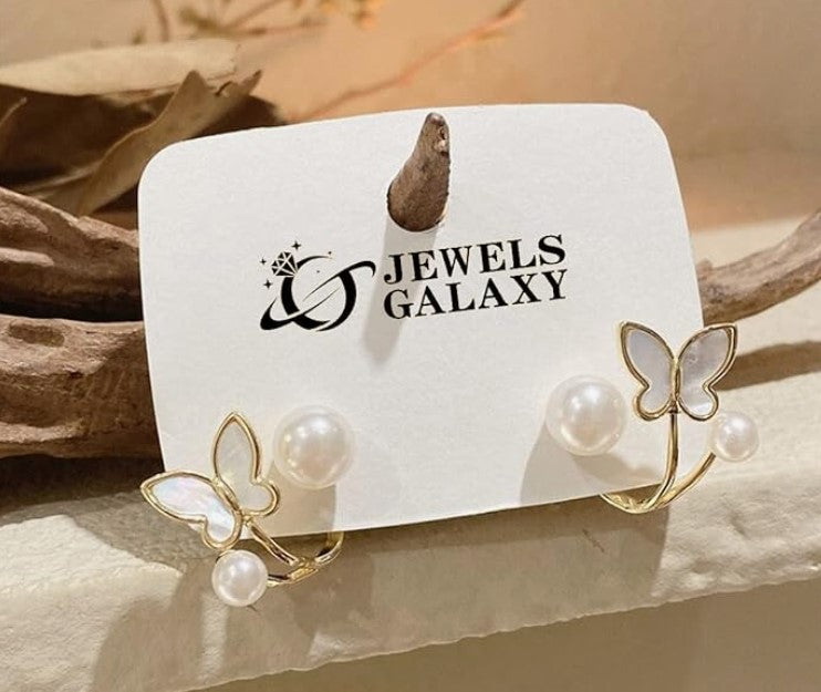 Butterfly Pearl Studs