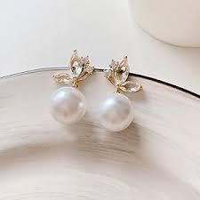 Sparkling Pearl Earrings