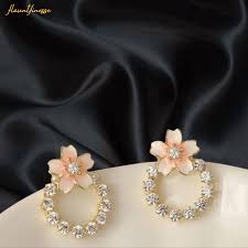 Diamond Flower Studs