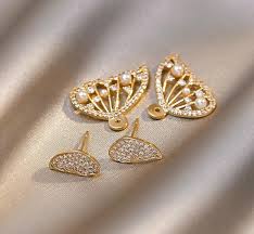 Sparkling Butterfly Studs