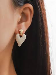 White Glam Earrings